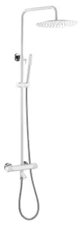 Boheme Uno Душевая стойка: термостат, ручной душ, верхний душ 30 см, цвет: white/chrome 468-T-WCR