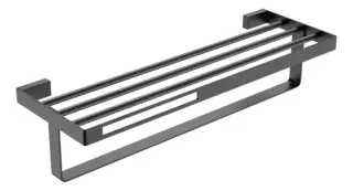 Boheme Q Полка для полотенец 60x23 см, подвесная, цвет: gun metall 10947-GM