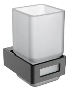 Boheme Q Стакан подвесной, стеклянный полупрозрачный, цвет: gun metall 10944-GM