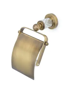 Boheme Murano Cristal Держатель туалетной бумаги с крышкой, подвесной, цвет: bronze 10901-CRST-BR