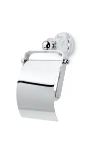 Boheme Murano Cristal Держатель туалетной бумаги с крышкой, подвесной, цвет: chrome 10901-CRST-CH