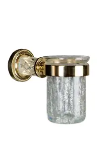 Boheme Murano Cristal Стакан подвесной, стеклянный полупрозрачный, цвет: gold 10904-CRST-G