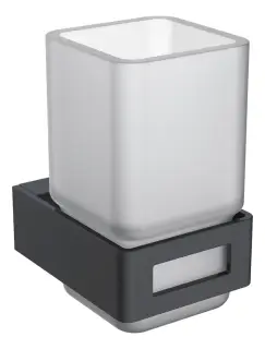 Boheme Q Стакан подвесной, стеклянный полупрозрачный, цвет: black 10944-B