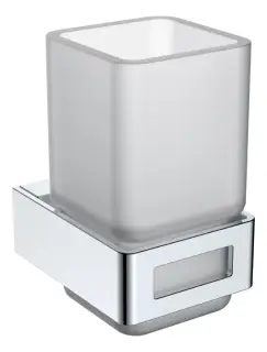 Boheme Q Стакан подвесной, стеклянный полупрозрачный, цвет: chrome 10944-CR