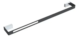 Boheme Q Полотенцедержатель 60 см, подвесной, цвет: chrome/black 10942-CR-B
