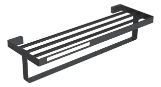 Boheme Q Полка для полотенец 60x23 см, подвесная, цвет: black 10947-B