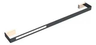 Boheme Q Полотенцедержатель 60 см, подвесной, цвет: gold/black 10942-G-B