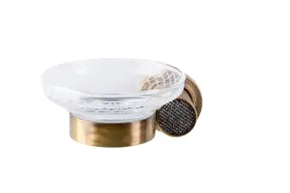Boheme Royal Cristal Мыльница со стеклянной чашей, подвесная, цвет: bronze 10923-BR-B