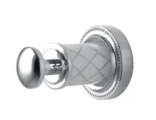 Boheme Murano Крючок для полотенца, подвесной, цвет: chrome/white 10906-W-CR