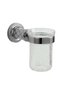 Boheme Murano Стакан подвесной, стеклянный полупрозрачный, цвет: chrome 10904-W-CR