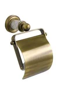 Boheme Murano Держатель туалетной бумаги с крышкой, подвесной, цвет: bronze 10901-W-BR