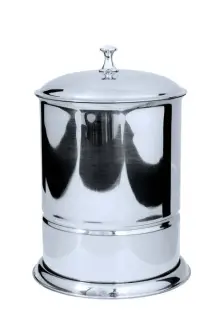 Boheme Puro Ведро с крышкой напольное, 5 литров, цвет: chrome 10708