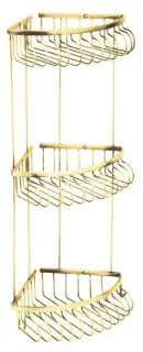 Boheme Imperiale Полка угловая 24,5 см, 3-х ярусная, цвет: gold 10428