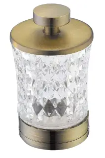 Boheme Стакан для хранения 8x8 см, стеклянная колба, цвет: bronze 10214