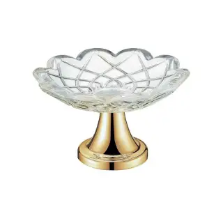 Boheme Мыльница со стеклянной чашей, настольная, цвет: gold 10202