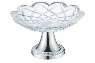 Boheme Мыльница со стеклянной чашей, настольная, цвет: chrome 10203