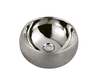 Boheme NeoArt Раковина чаша 39х39х16h см, без перелива, цвет: silver 863