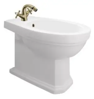 Boheme Vogue Биде напольное 60х35х40h см, 1 отверстие под смеситель, перелив, цвет: matt white 943