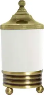 Boheme Hermitage Стакан для хранения 8x8 см, керамическая колба, цвет: bronze/white 10334