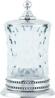 Boheme Brillante Стакан для хранения 8,5x8,5 см, стеклянная колба, цвет: chrome 10444