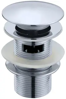 Boheme Донный клапан для раковины, автомат Click-Clack, с переливом, цвет: chrome 612/2