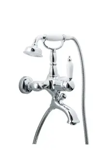 Boheme Tradizionale Chromo Смеситель для ванны с душевым набором, излив 19,5 см, цвет: chrome 263