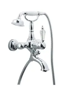 Boheme Brillante Ripresa Смеситель для ванны с душевым набором, излив 19,5 см, цвет: chrome 343