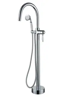 Boheme Brillante Смеситель напольный с душевым набором - ручной душ, шланг, держатель, цвет: chrome 269