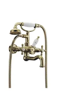 Boheme Medici Presente Смеситель для ванны с душевым комплектом: душ, излив 21,5 см, цвет: bronze 313