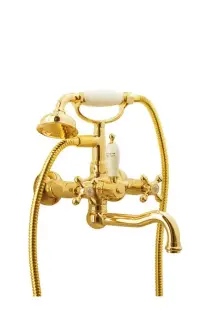 Boheme Tradizionale Oro Смеситель для ванны с душевым комплектом: ручн. душ, излив 21,5см, цвет:gold 293