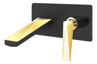 Boheme Venturo Смеситель для раковины встраиваемый, излив, с внутренней частью, цвет: black 385-B