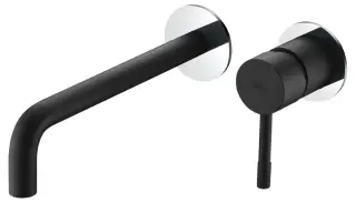 Boheme Uno Смеситель для раковины встраиваемый, излив, с внутренней частью, цвет: black/chrome 465-BCR