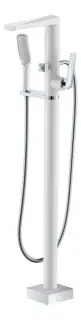 Boheme Venturo Смеситель напольный с душевым набором - ручной душ, шланг, цвет: white 379-W
