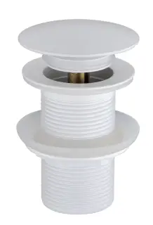 Boheme Донный клапан для раковины, автомат Click-Clack, без перелива, цвет: matt white 612-MW