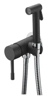 Boheme Uno Гигиенический душ со смесителем и встраиваемой частью, цвет: black/chrome 467-BCR