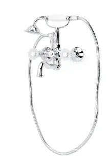 Boheme Camelia Смеситель для ванны с душевым комплектом: ручной душ, излив 21,5 см, цвет: chrome 273-Camelia