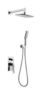 Boheme Venturo Душевой комплект встраиваемый - смеситель, верхний, ручной душ, шланг, цвет: chrome 374