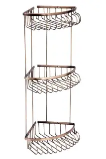 Boheme Medici Полка угловая 24,5 см, 3-х ярусная, цвет: bronze 10624