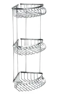 Boheme Brillante Полка угловая 24,5 см, 3-х ярусная, цвет: chrome 10454