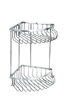 Boheme Brillante Полка угловая 24,5 см, 2-х ярусная, цвет: chrome 10453