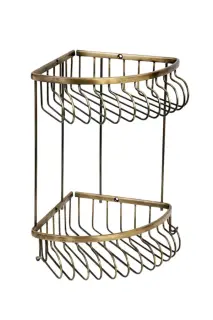 Boheme Medici Полка угловая 24,5 см, 2-х ярусная, цвет: bronze 10622