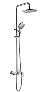 Boheme Spectre Душевая стойка: смеситель, ручной душ 5 видов струи, верхний душ 25 см, цвет: chrome 458-CR