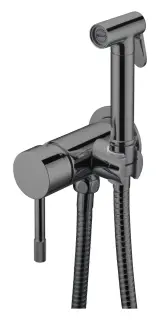Boheme Uno Гигиенический душ со смесителем и встраиваемой частью, цвет: shine gun metall 467-SGM