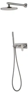 Boheme Spectre Душевой комплект встраиваемый - смеситель, верхний, ручной душ, цвет: nickel brush 454-NB
