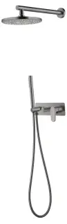 Boheme Spectre Душевой комплект встраиваемый - смеситель, верхний, ручной душ, цвет: gun metall 454-GM