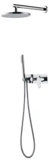 Boheme Spectre Душевой комплект встраиваемый - смеситель, верхний, ручной душ, шланг, цвет: chrome 454-CR