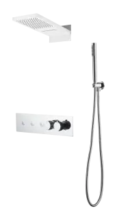 Boheme Fusion Душевой комплект встраиваемый - термостат, верхний, ручн. душ, 3 потреб., цвет: chrome 131-CR