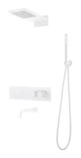 Boheme Fusion Душевой комплект встраиваемый - термостат, верхний душ, 3 потреб., цвет: matt white 131-2-MW