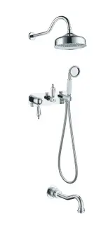 Boheme Brillante Ripresa Душевой комплект встраив. - смеситель, излив, душ, 3 потреб., цвет: chrome 348