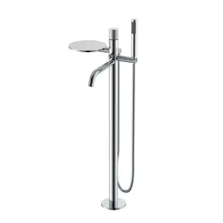 Boheme Stick Spirale Смеситель напольный с душевым набором - ручной душ, шланг, цвет: chrome 129-CRCR.4